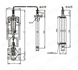 TD-2型シリーズ 温度調整弁 外形図