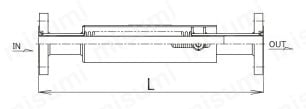 JB-13型 べローズ形伸縮管継手 構造図