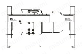 JS-5HF，6HF，7HF，8HF型 スリーブ形伸縮管継 | ベン | MISUMI(ミスミ)