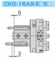 チャック ベアリングチャック CKGシリーズ 外形図