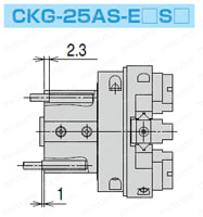 チャック ベアリングチャック CKGシリーズ 外形図