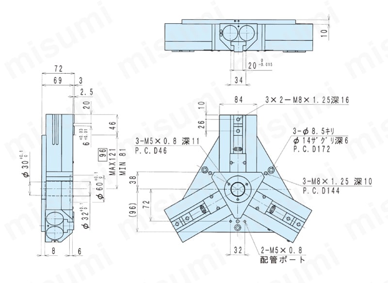 CKJ-40AS-ET3S1 チャック 薄型ロングストロークチャック CKJシリーズ 近藤製作所 MISUMI(ミスミ)
