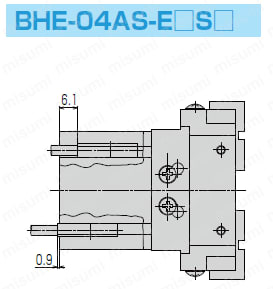 センタリングハンド BHEシリーズ 外形図