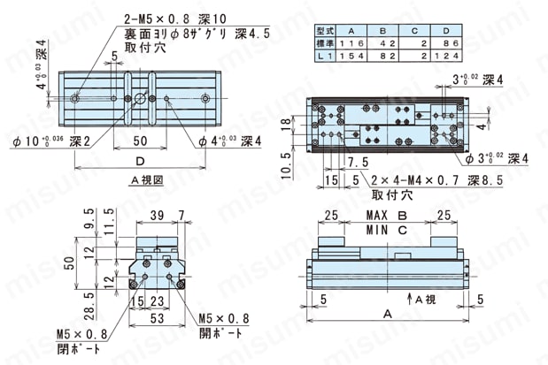 HLC-25AS-ET2LS2 ハンド 薄型ロングストローク平行ハンド HLCシリーズ 近藤製作所 MISUMI(ミスミ)