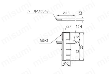 止めねじTN 外形図12