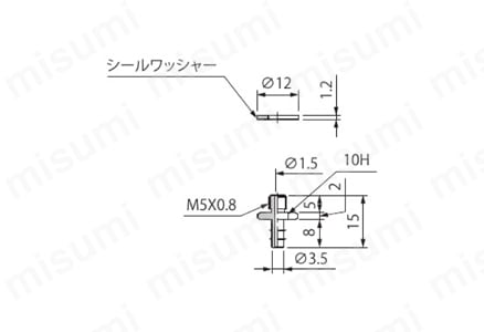 止めねじTN 外形図15