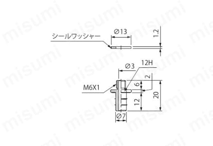 止めねじTN 外形図16