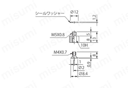 止めねじTN 外形図20
