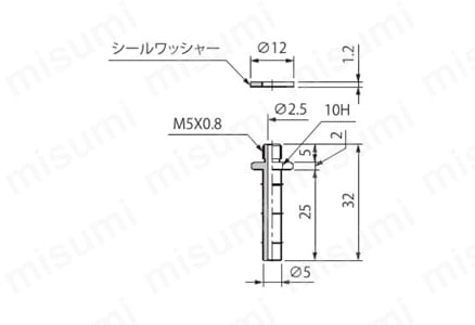 止めねじTN 外形図22
