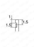 ファイバユニット スリーブ(ヘッドビュー/サイドビュー)タイプ NF-DV02検出部詳細図