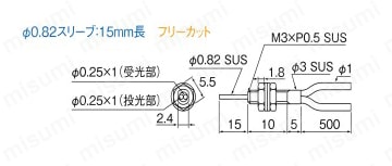 ファイバユニット 耐屈曲タイプ Alt:外形図04