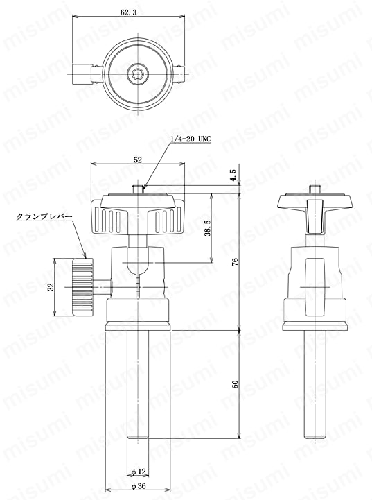 カメラホルダ 外形図02