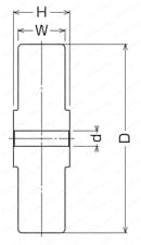 使用車輪 MCナイロン車 499 E-MC