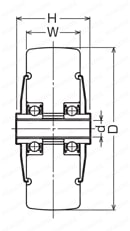 使用車輪 MCナイロン車 499 S-MCB（100mm）