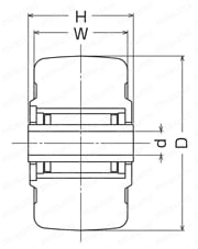 使用車輪　フェノール車 外形図4