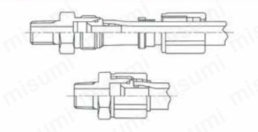 トヨックス ホースコネクター TC3-SS型 TC3-SS-25-R1 ブレードロック ブレードホースジョイント - 3
