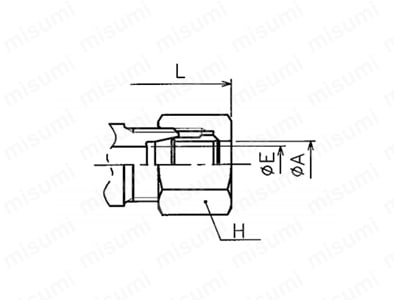 耐振継手NE形鋼管用くい込み継手 ティー 外形図_02