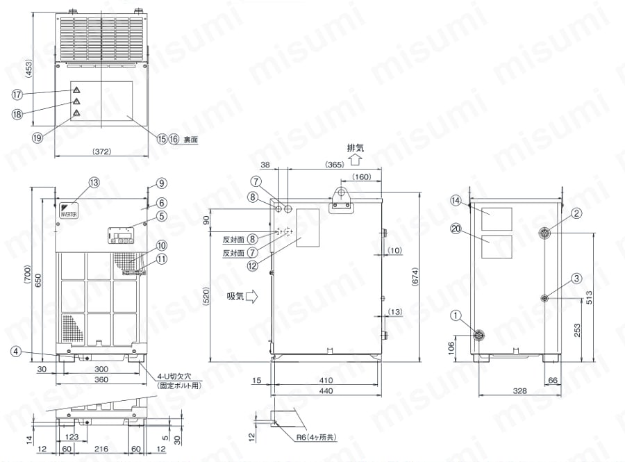 オイルコン AKZ※※9（主軸冷却用循環形） ダイキン工業（油圧機器） MISUMI(ミスミ)