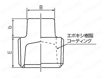 エスロン エスロコートLX継手 プラグ（P） 外形図01