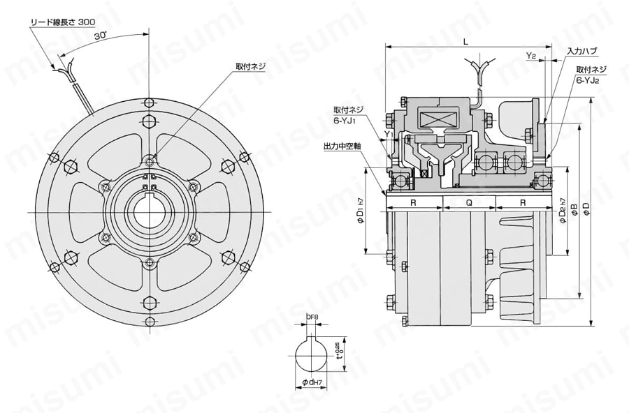 PHC-1.2R | パウダシリーズ 自己通風式クラッチ | シンフォニア PHC-1.2R | パウダシリーズ 自己通風式クラッチ | シンフォニア