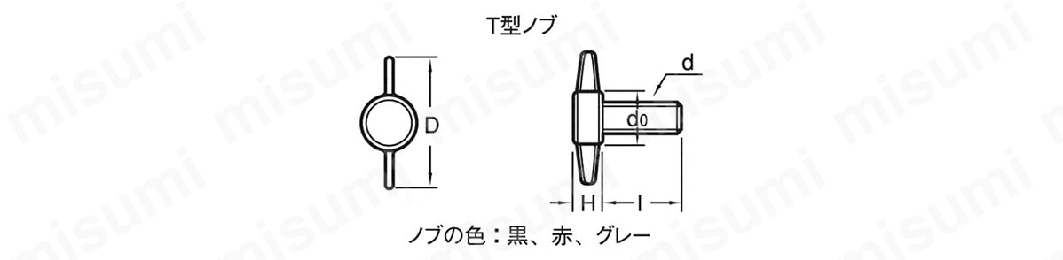 サムスクリュー T型 黒 | 互省製作所 | MISUMI(ミスミ)