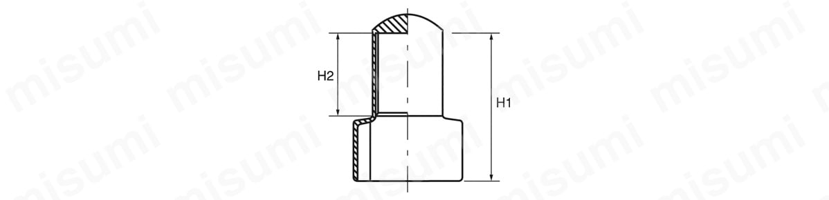 ナットカバーの外形図