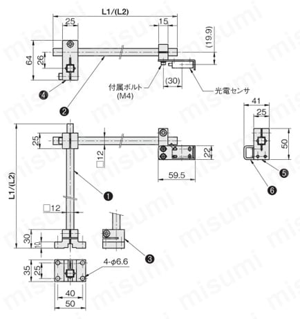 センサブラケット センサスタンド アルミシリーズ | 岩田製作所