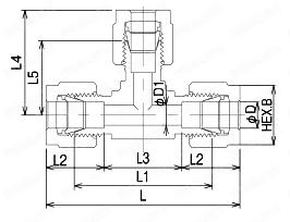 F900継手 FINELOK・PURE （ティーユニオン） 外形図