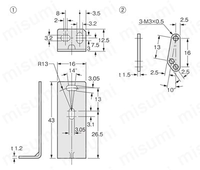センサ用取付金具 EX-L200シリーズ | Panasonic | MISUMI(ミスミ) センサ用取付金具 EX-L200シリーズ | Panasonic | MISUMI(ミスミ)