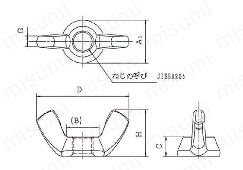 手締め用冷間蝶ナット:関連画像
