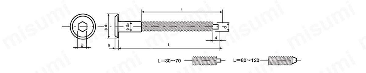 ジョイントコネクターボルト（Cタイプ） JCB-C（六角穴） | ムラコシ