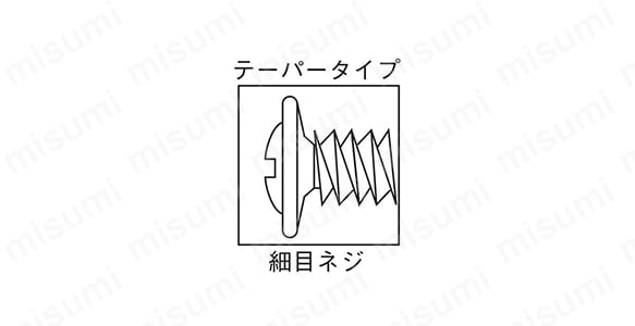 テーパータイプ 細目ネジ