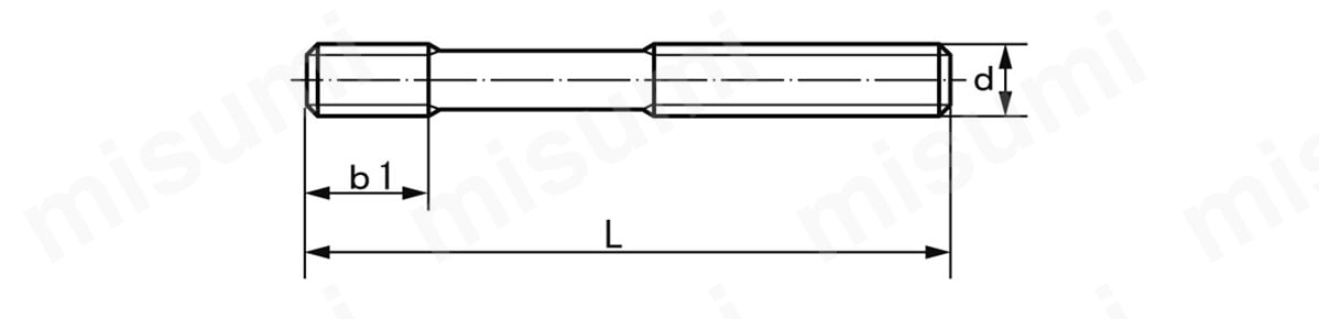 STNHL-ST-M6-80 スタッドボルト（ロング） ＳＵＮＣＯ MISUMI(ミスミ)