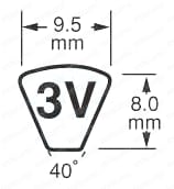 マックスターマルチウェッジVベルト 3V形 | 三ツ星ベルト | MISUMI(ミスミ)