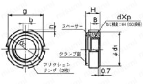 TWIN FU-NUTの外形図