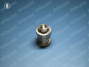 ベアリングの内輪と「TWIN FU-NUT」の座面が密着しているか、フ リクションリングからおねじのねじ部が2ピッチ以上でているかを確認。