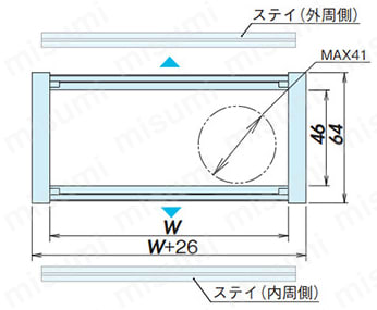 TKHC形 ケーブルベヤ G-LINE MASTER（TKHC67H46形） 外形図_02