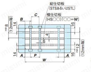 TKP形 プラケーブルベヤ（TKP91H80形） 外形図_03
