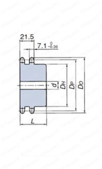RS40 スプロケット 2Bタイプ 外形図_01