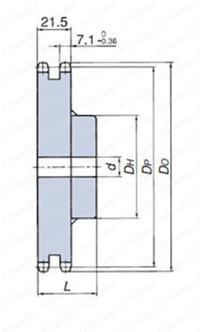 RS40 スプロケット 2Bタイプ 外形図_02