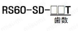 RS60 スプロケット SDタイプ（単列2本掛け） サポート情報_ 01