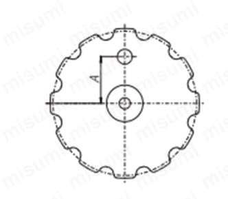 大形コンベヤスプロケットSローラ CW形（メートル系） 外形図_01