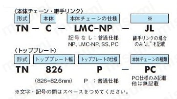 スナップトップチェーン TN形 サポート情報_01