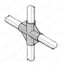 イレクター 取付部品 プラスチックジョイント J-6A 使用例