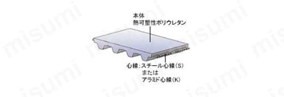 台形歯形の外観