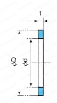 ソフトワイパ ロッド専用ソフトワイパ（BIHI） 外形図