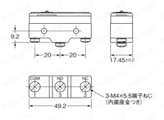 X-10GW22-B | 磁気吹消基本スイッチ【X】 | オムロン | MISUMI(ミスミ)