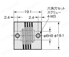 カプリング E69 E69-C06M外形図