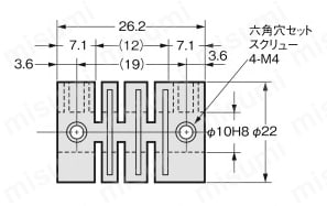 カプリング E69 E69-C10B外形図