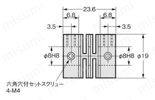 カプリング E69 E69-C08B外形図